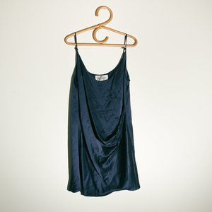 Wrap Charmeuse Silk Slip Dress